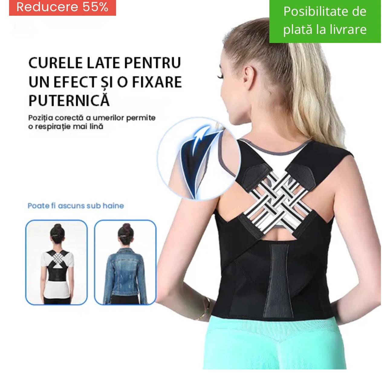 BACKSTRAIGHT™ - SUPORT PENTRU SPATE