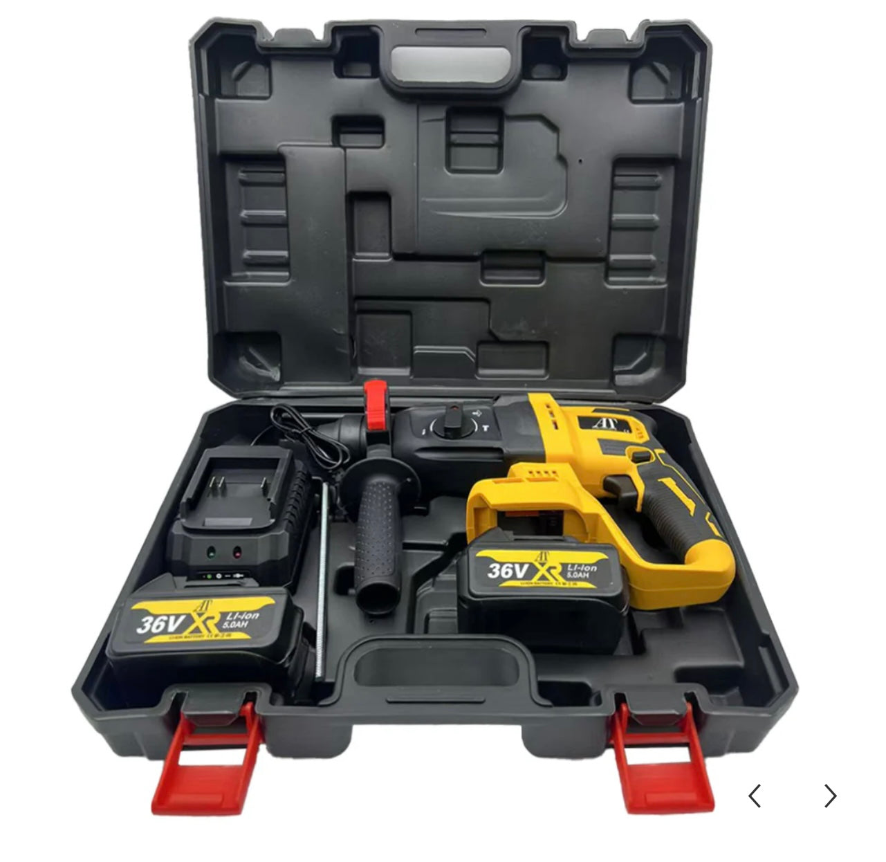 Mașină De Găurit Electrică AT PERFORMANCE® 1680W, 3500rpm, 2 Baterii 36V, 26mm, Fără Fir, Albastru – Putere Și Precizie Pentru Profesioniști Și Bricolaj