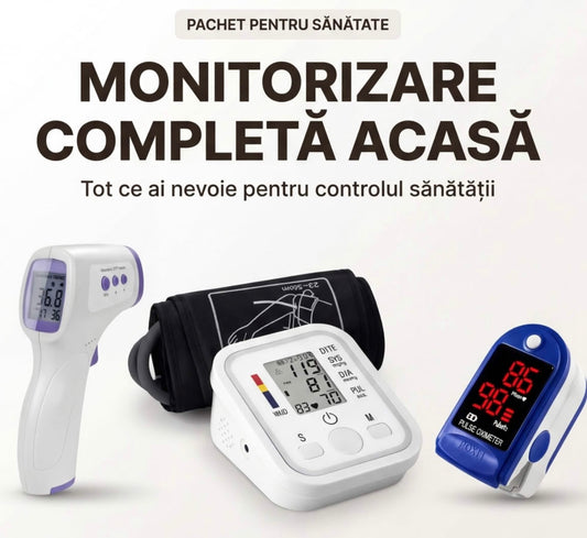 Tensiometru de brat + Termometru noncontact + Pulsoximetru