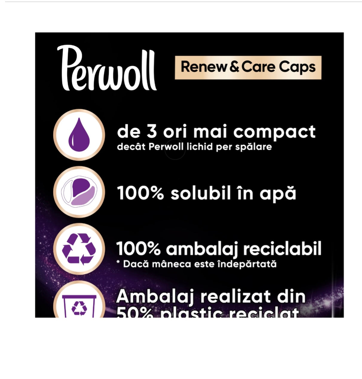 Detergent de rufe lichid Perwoll Renew Black, Pentru Rufe Negre, 66 Spalari, 3.97L