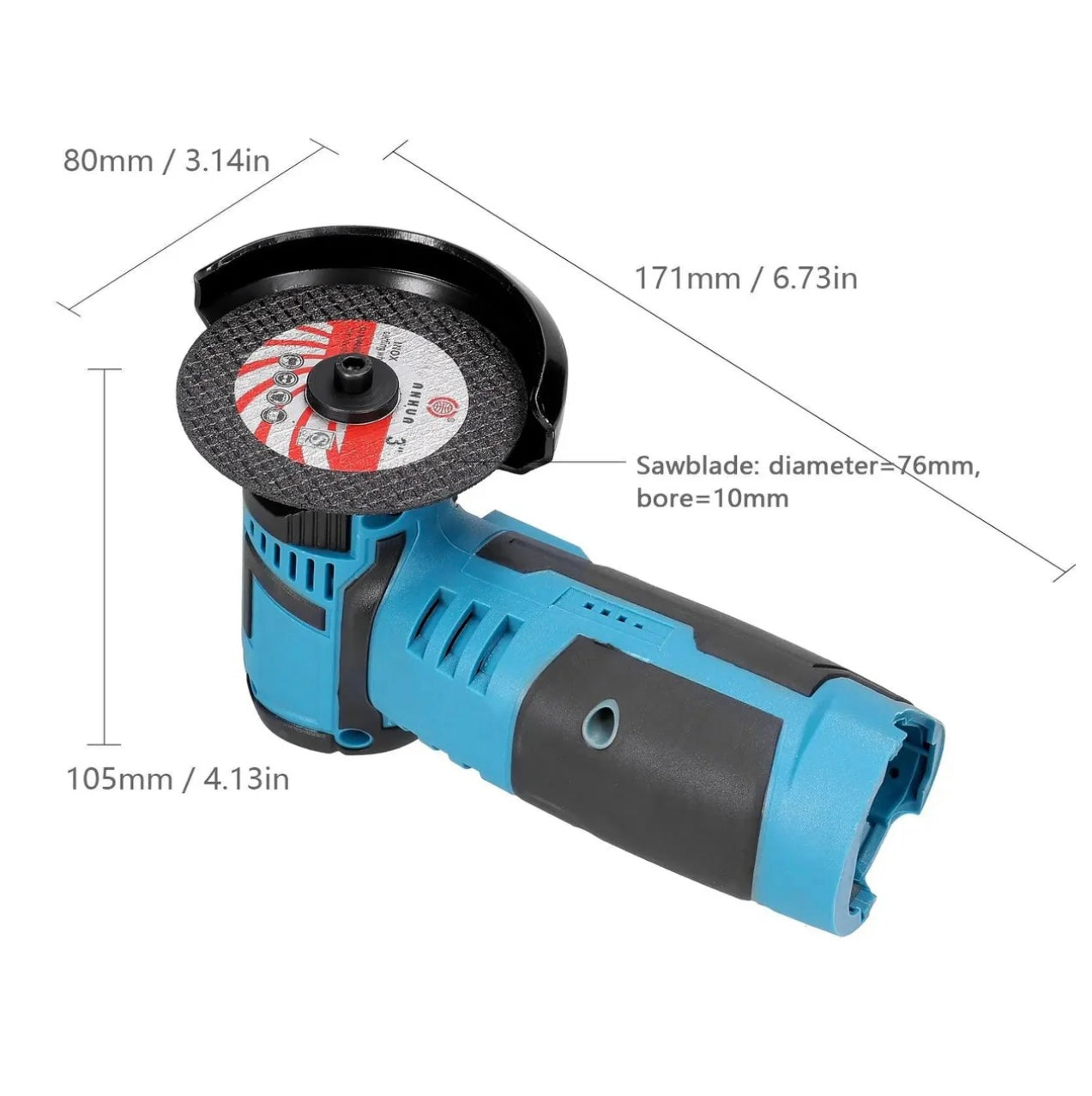 Mini polizor unghiular Flex Fara fir cu 2 Acumulatori 48V, 5 Discuri, 76 mm incluse, 19500 Rpm, 750W, 1500 mAh, Autonomie Mare