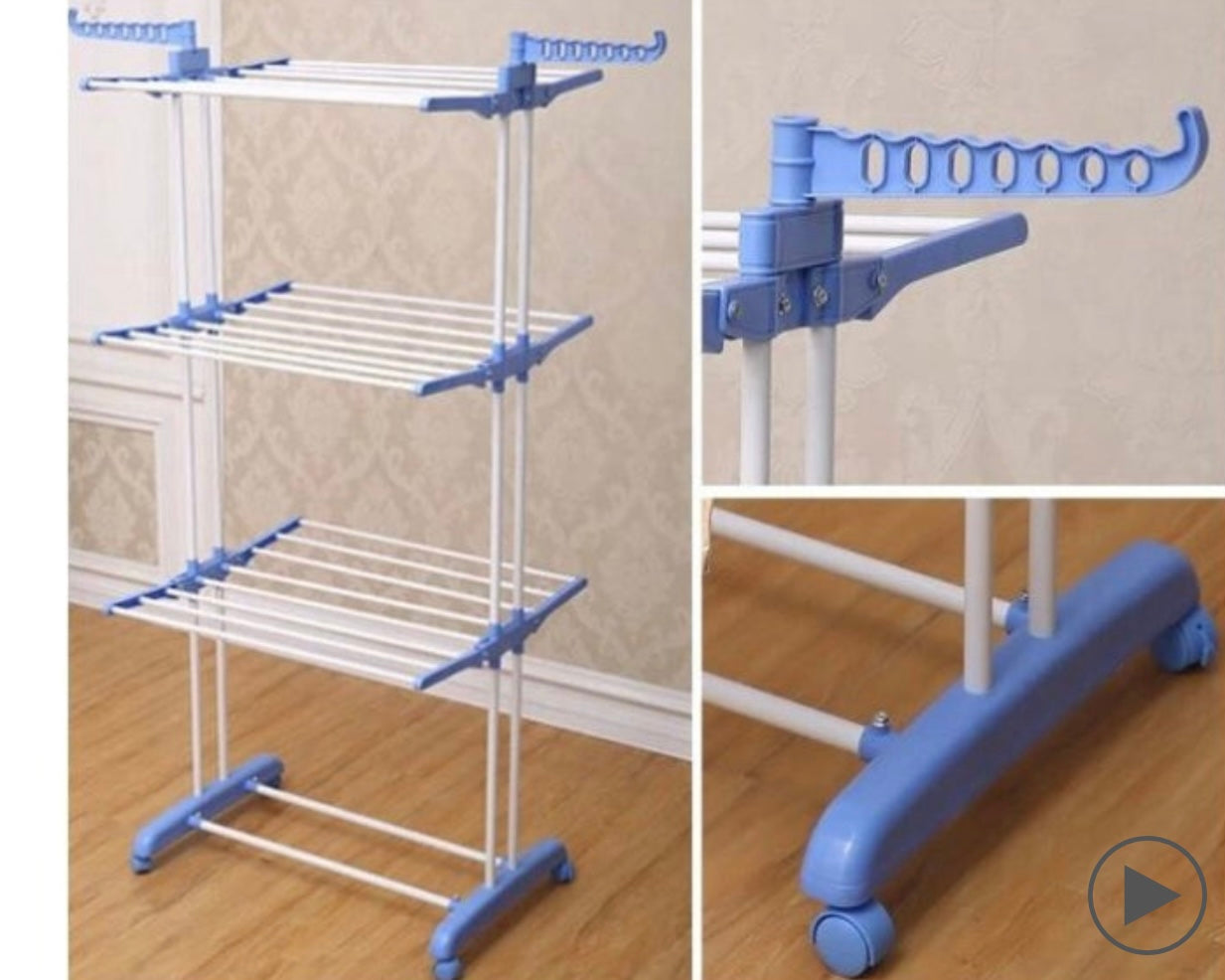 Uscator Vertical Pentru Rufe Haine Mobil At Performance, Si Pliabil Pentru Spatii Mici, Suport Umerase