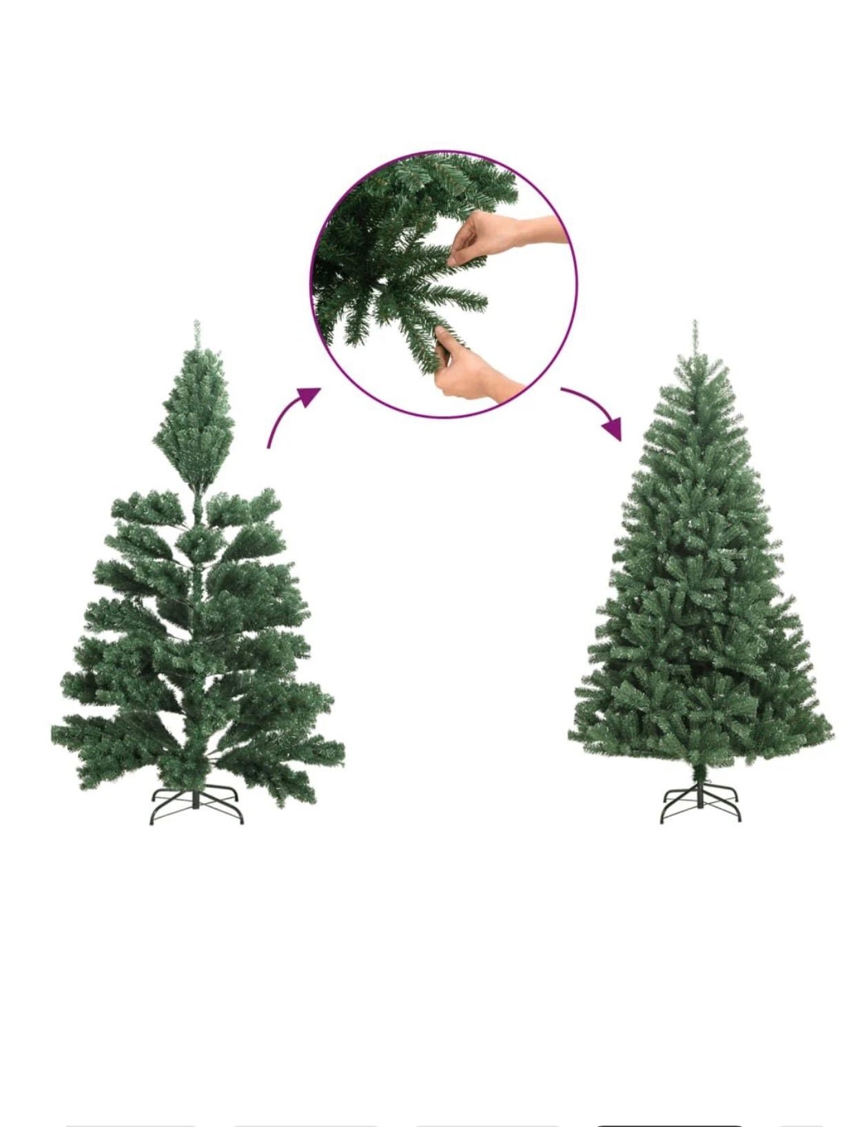 Brad de Crăciun artificial cu conuri brad și zăpadă albă 210 cm