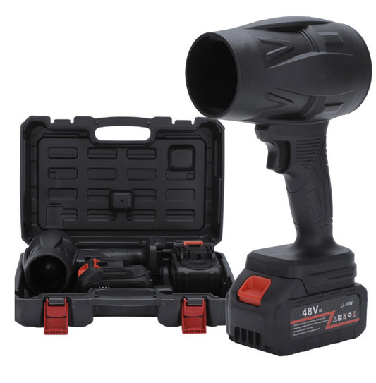Suflantă de Aer Portabilă 48 V, cu 2 Acumulatori 3000mAh, 4 Viteze, 32.000 RPM, Pentru Frunze, Praful din Curte, Grătar sau Zăpadă Ușoară