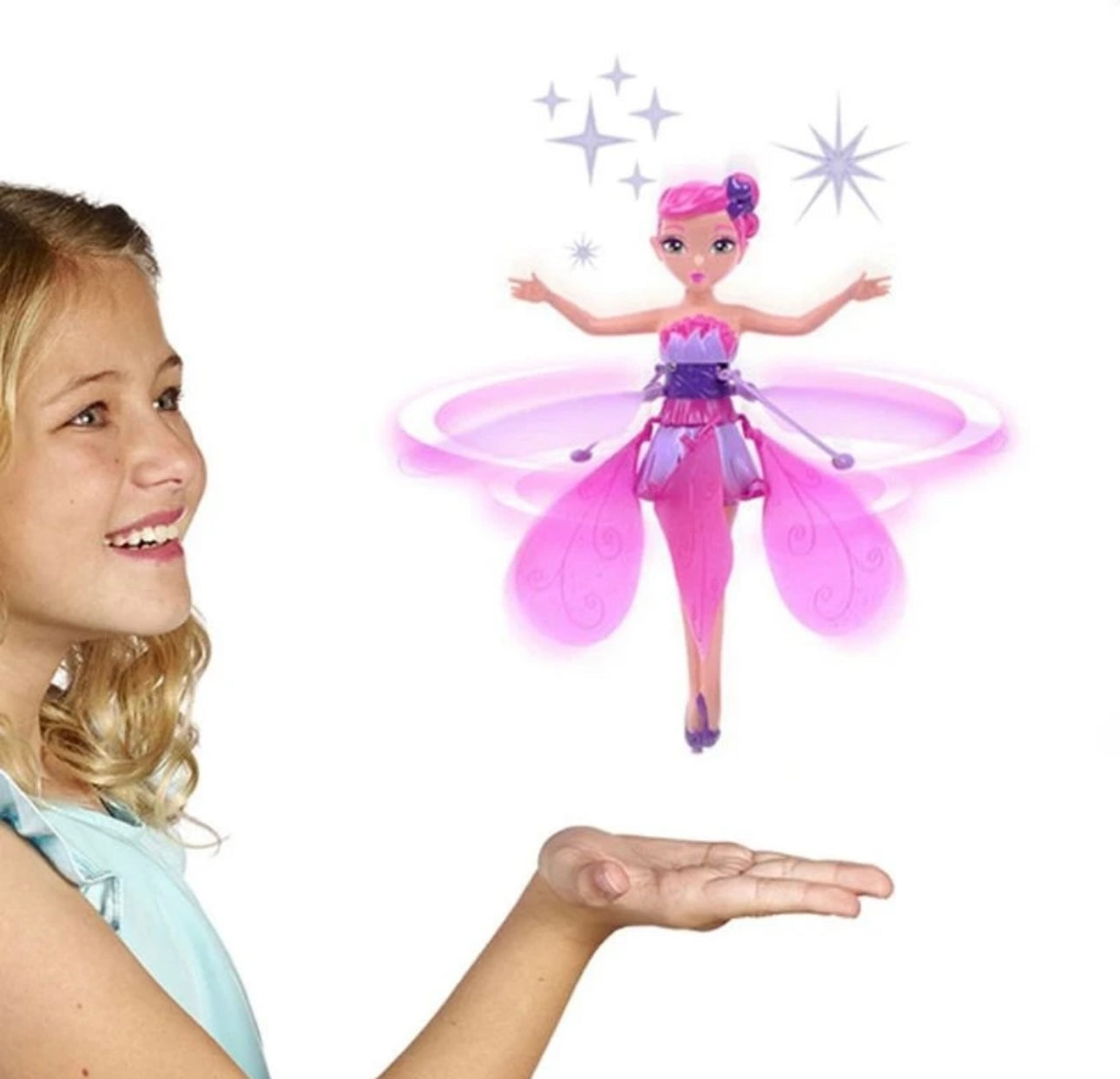 Papusa zburatoare cu senzor, reincarcabila USB, zbor ghidat de gesturile mainii