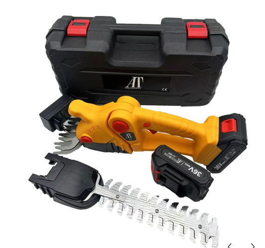 Foarfecă Electrică Pentru Gard Viu – Putere Și Precizie Într-Un Design Compact, AT PERFORMANCE®, Cu 2 Acumulatori 36V