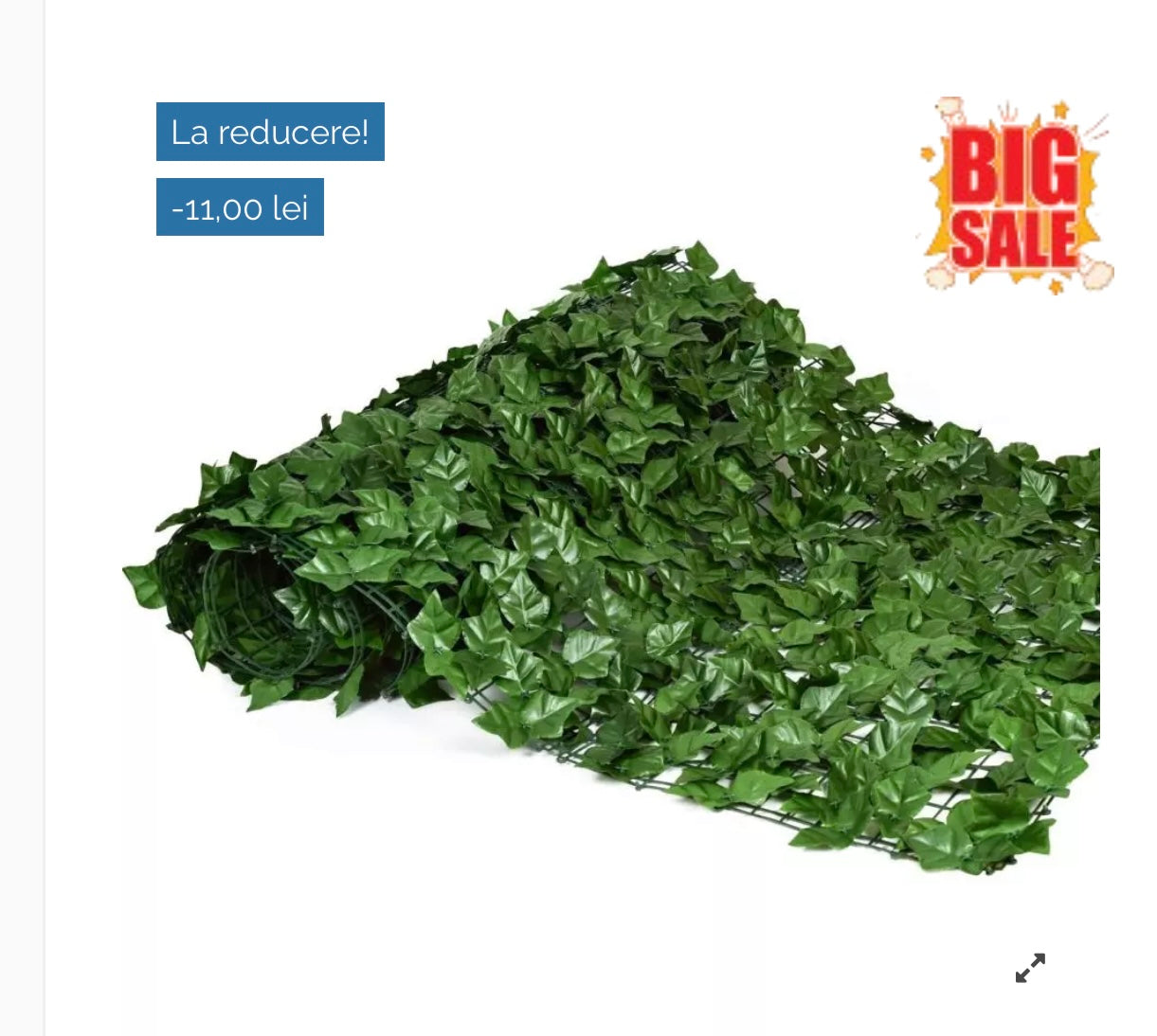 Gard XXL 3m x 1m lungime, gard cu frunze artificiale, gard verde artificial, gard decoractiv Elastix