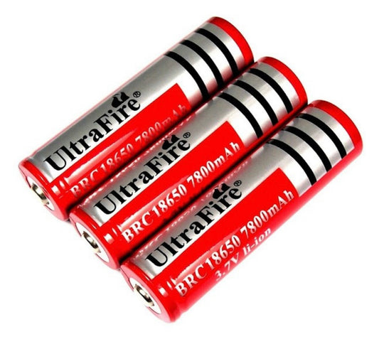 SET 3 ACUMULATORI 18650 - 4200MAH, 3,7V, LI-ION POTRIVIT PT CAMERE SUPRAVEGHERE.TROTINETE ELRCTRICE.etc