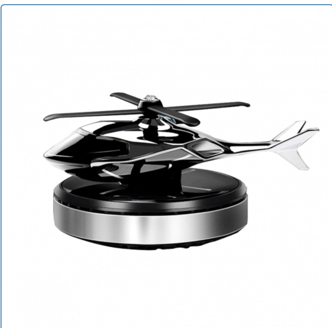 Odorizant auto cu incarcare solara, baza antiderapanta, Ulei parfumat si pipeta incluse