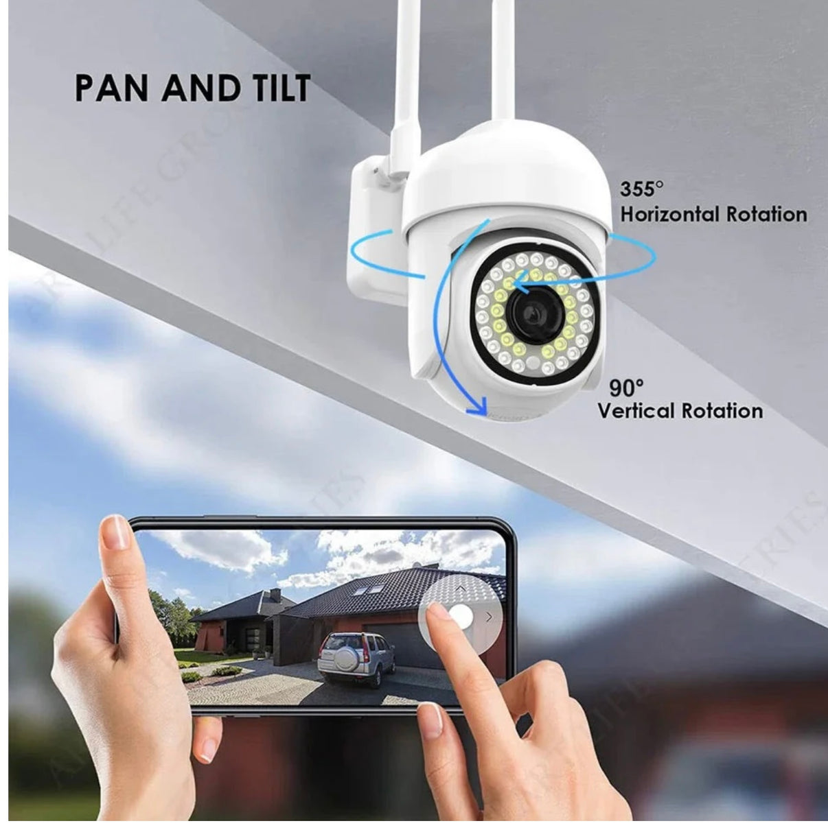 Set 2X Camere de supraveghere Jortan WIFI, Full HD