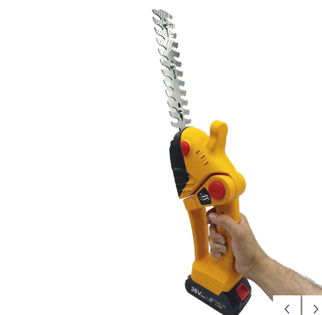Foarfecă Electrică Pentru Gard Viu – Putere Și Precizie Într-Un Design Compact, AT PERFORMANCE®, Cu 2 Acumulatori 36V