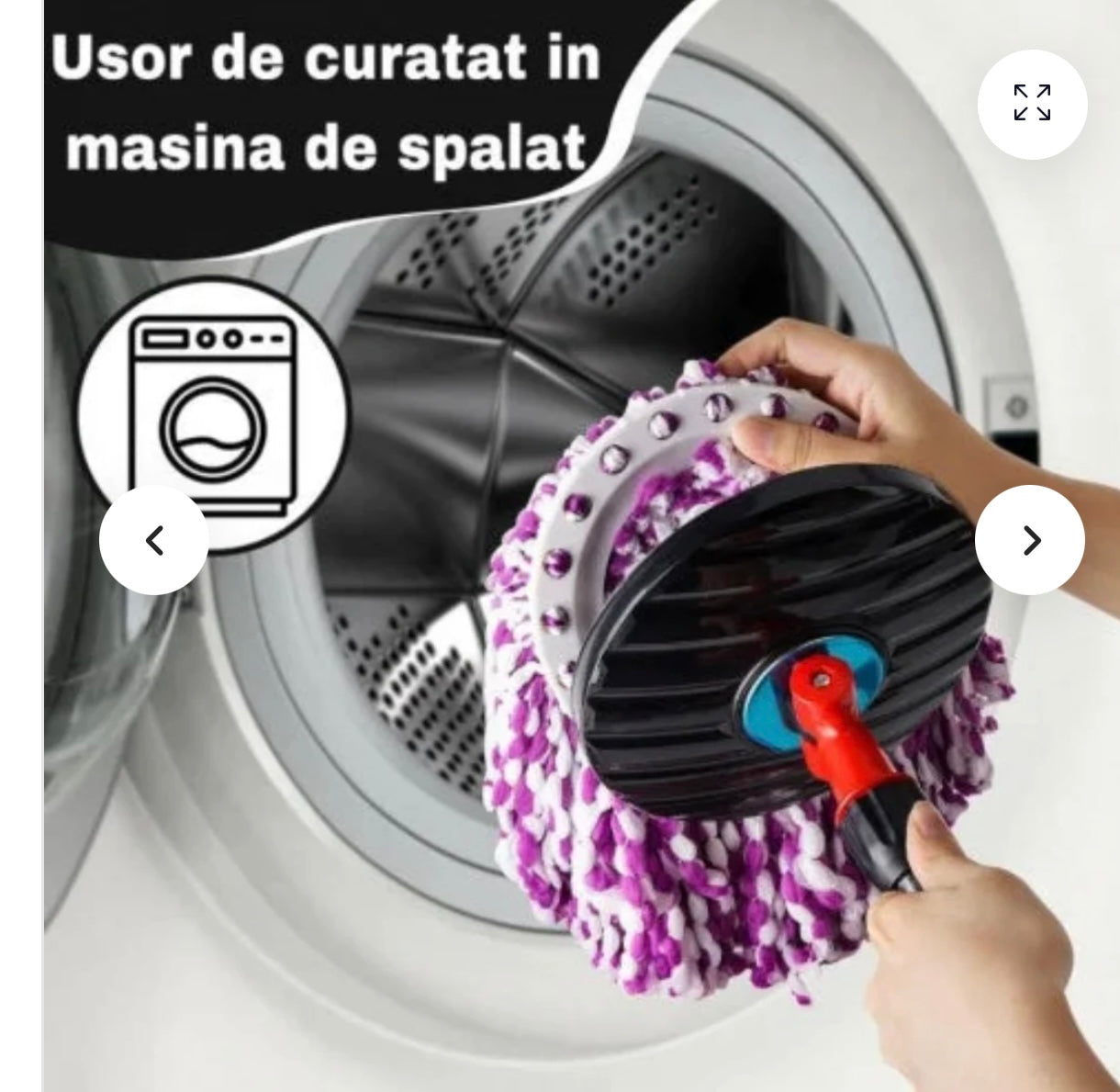 MOP ROTATIV CU 4 REZERVE MOP + 1 REZERVA COVOR