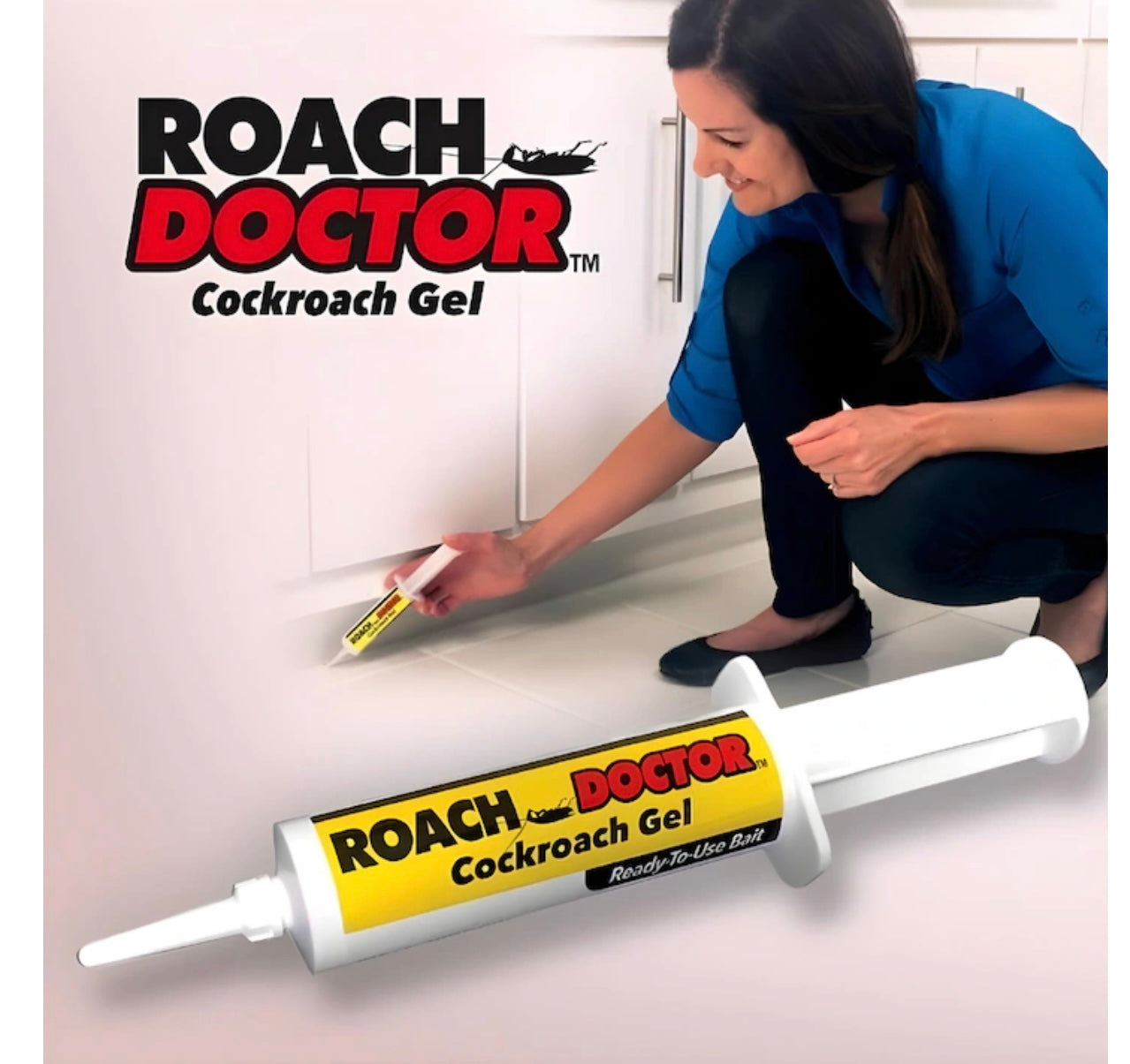 Set 4x Gel Anti-Gândaci Roach Doctor, Eliminare Rapidă și Eficientă, Protecție de Lungă Durată