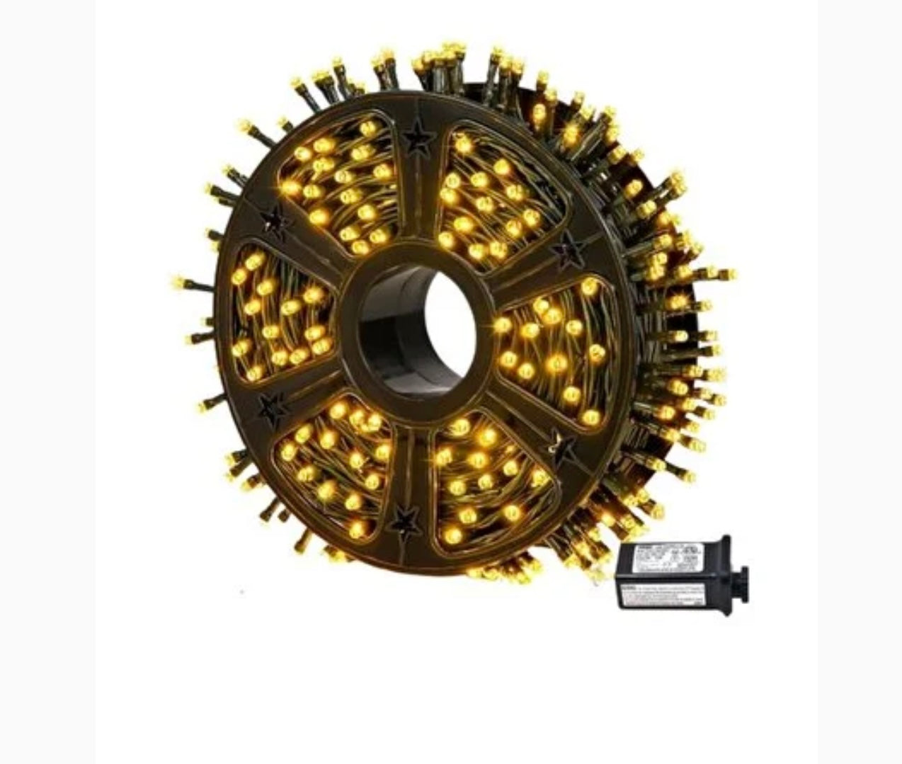 Instalație de Crăciun, lungime 100 m, 8 efecte luminoase, protecție, pentru interior/exterior, GALBEN