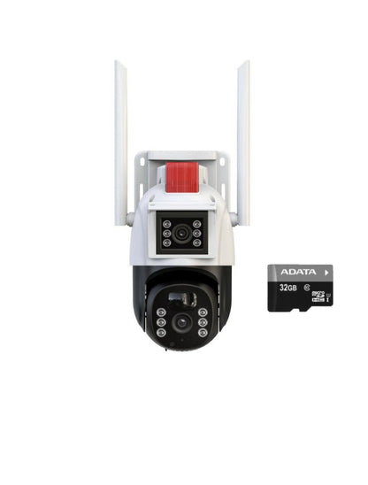 Camera de supraveghere dubla WIFI, Cu 2 camere video integrate, 6MP, Full HD+ 4K