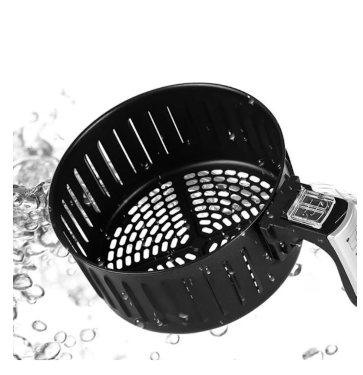 Friteuză fără Ulei cu Aer Cald 2400W, 6L, LCD Touch, 6 Programe, Accesorii Incluse