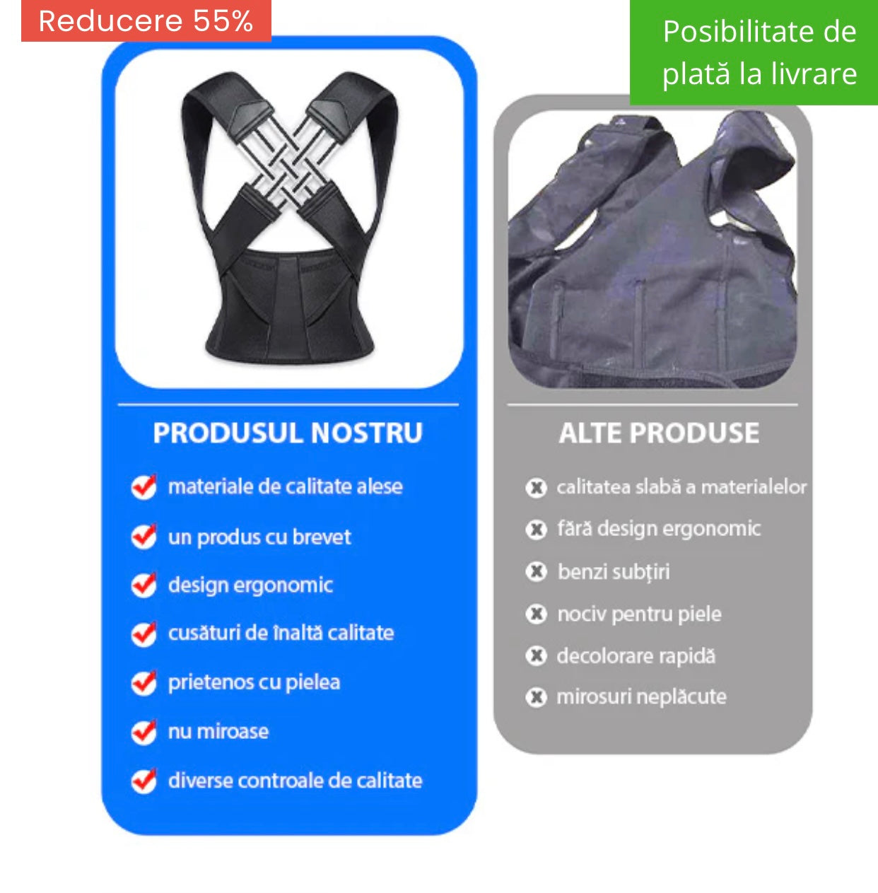 BACKSTRAIGHT™ - SUPORT PENTRU SPATE