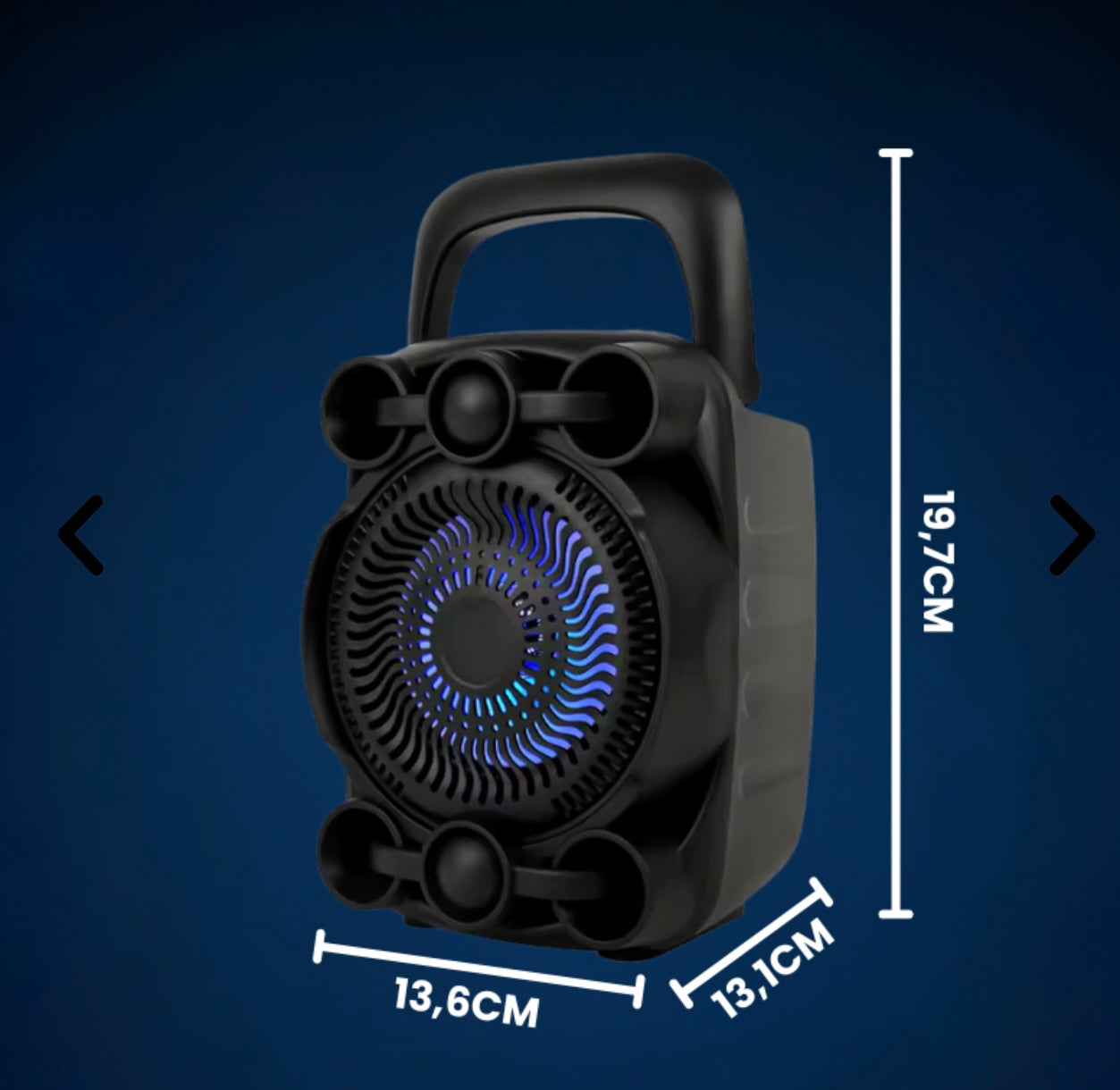 Boxă Portabilă Bluetooth cu Lumini RGB, Bass Puternic