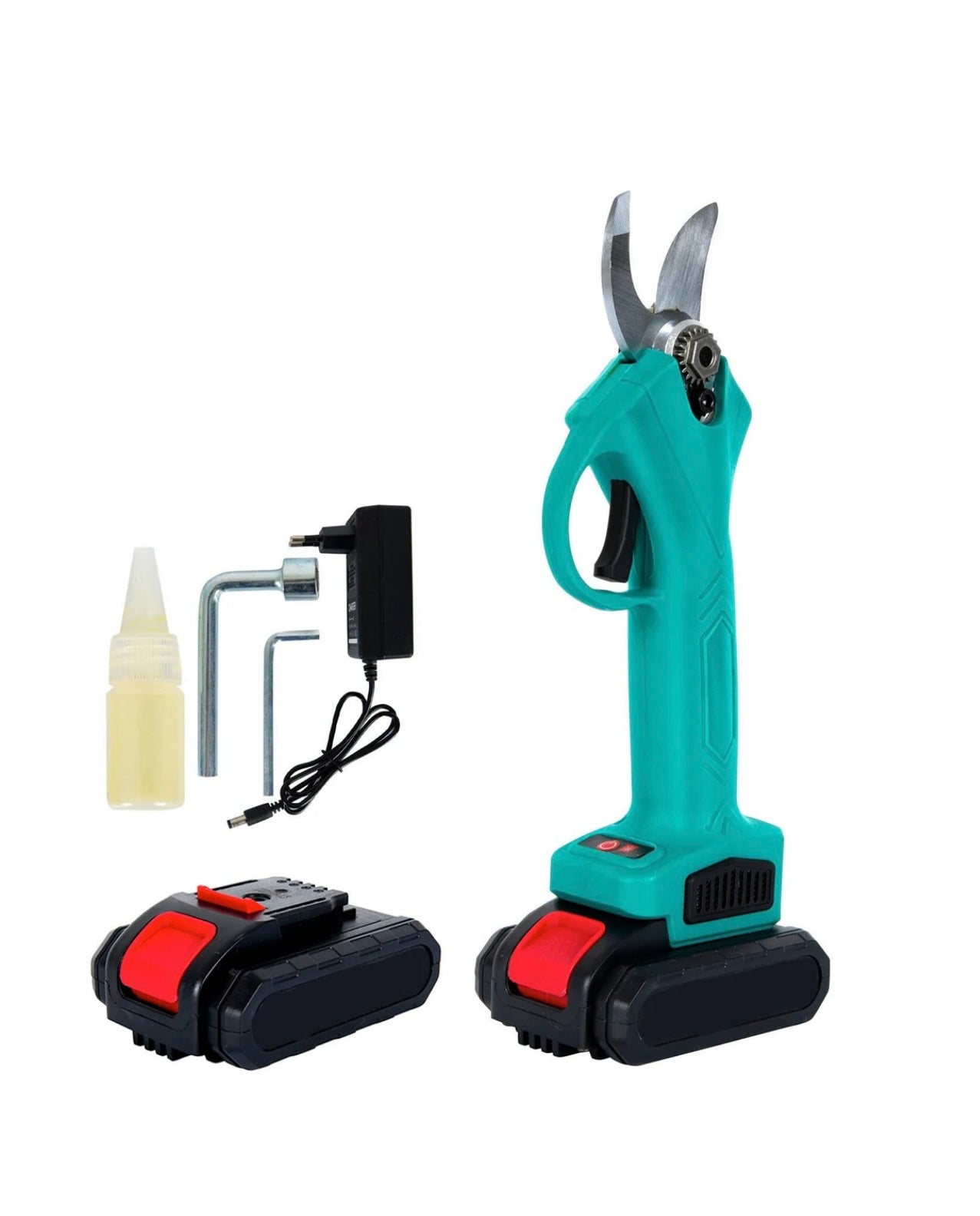 Foarfeca Electrica De Gradina Cu 2 Acumulatori De 48 V Maner Ergonomic, Geanta De Transport Inclusa