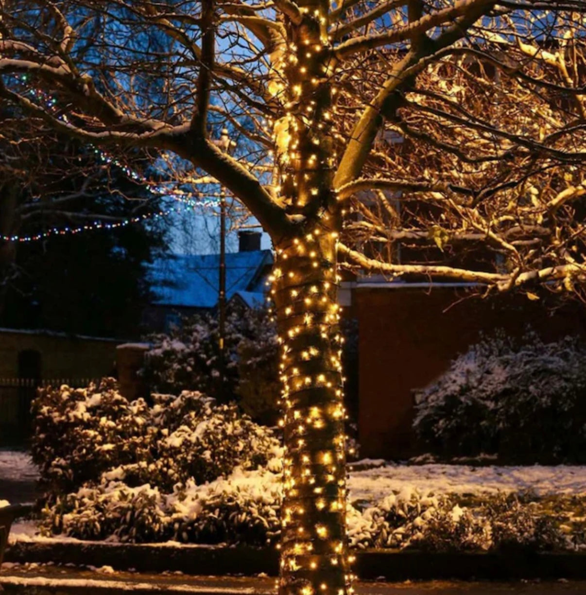 Instalatie Led Rola 50m, 350 LED Lumina Alb Cald, Decorativa pentru Interior și Exterior Protectie la Apa