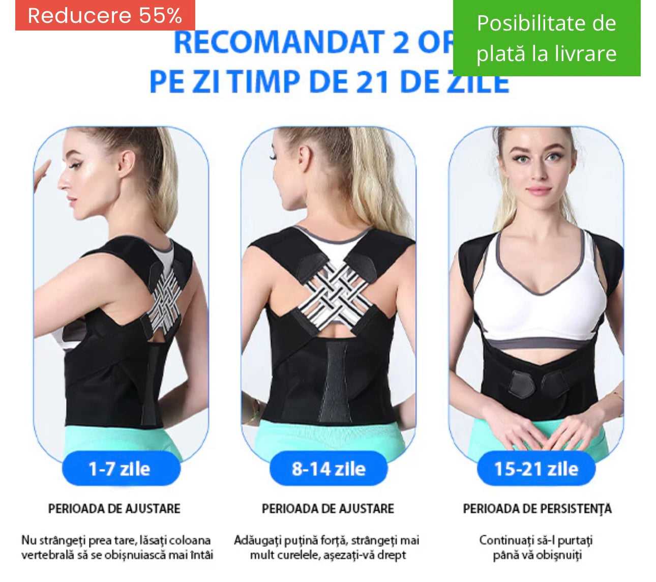 BACKSTRAIGHT™ - SUPORT PENTRU SPATE