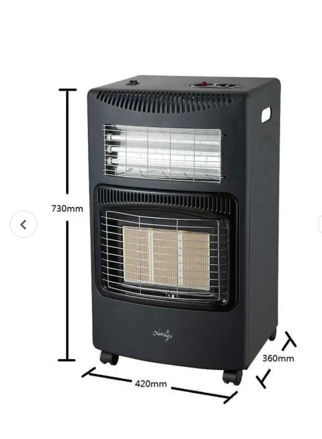 Soba mobila pliabila pe gaz GPL ( butelie) si electric cu furtun pentru gaz, regulator presiune gaz si 2 coliere reglabile