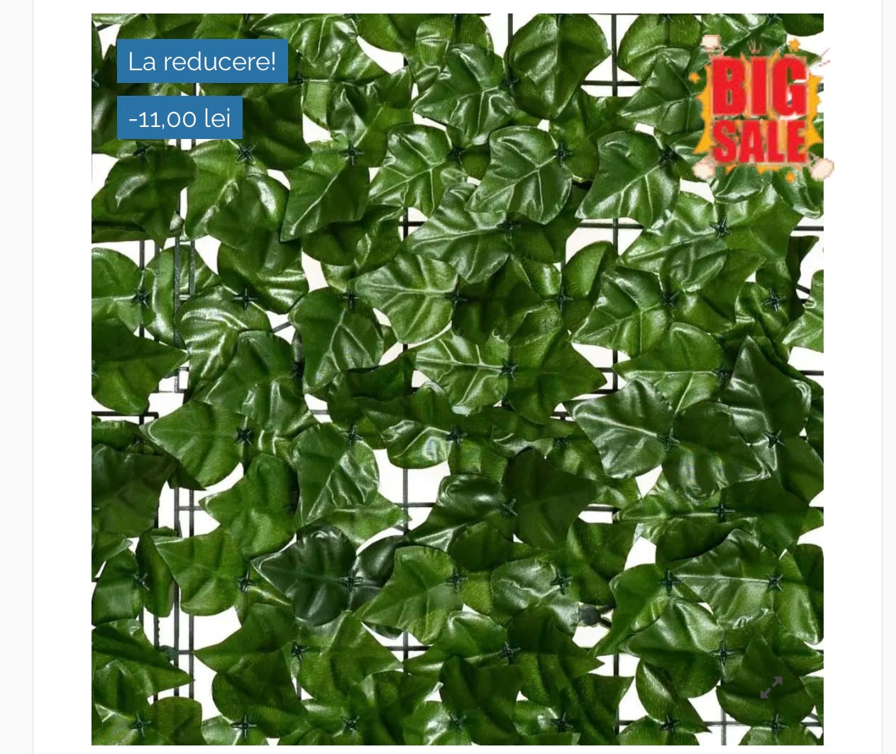 Gard XXL 3m x 1m lungime, gard cu frunze artificiale, gard verde artificial, gard decoractiv Elastix