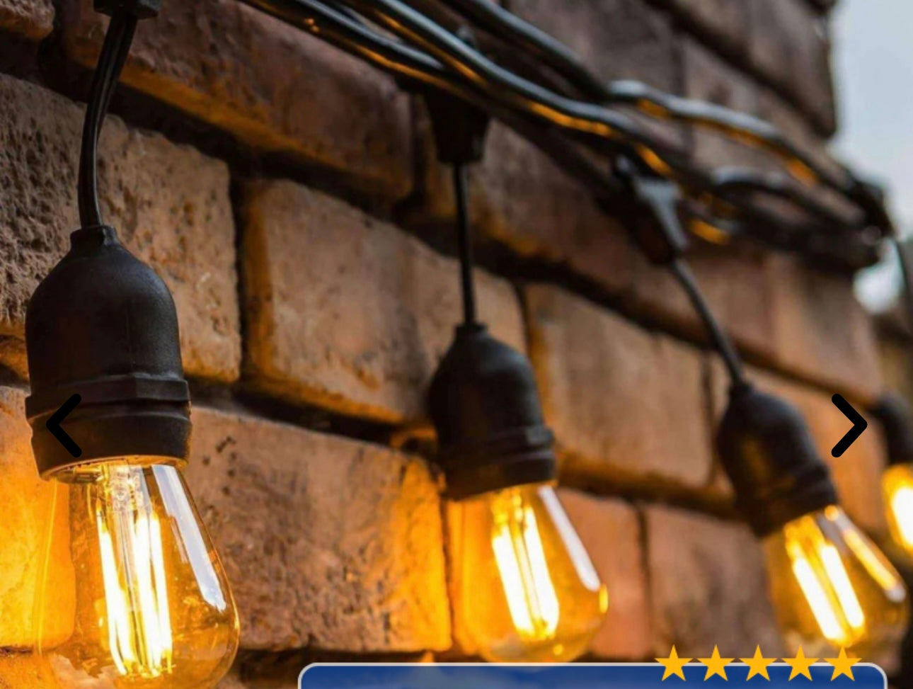 Ghirlandă de 10 Becuri LED cu Panou Solar, Jocuri de Lumină și Rezistenta la Vreme Rea