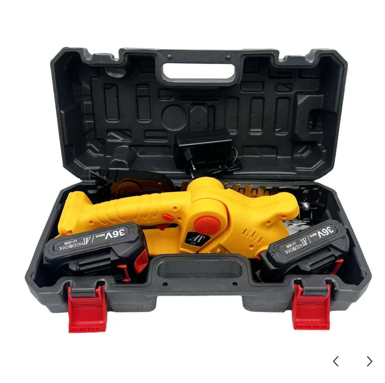 Foarfecă Electrică Pentru Gard Viu – Putere Și Precizie Într-Un Design Compact, AT PERFORMANCE®, Cu 2 Acumulatori 36V