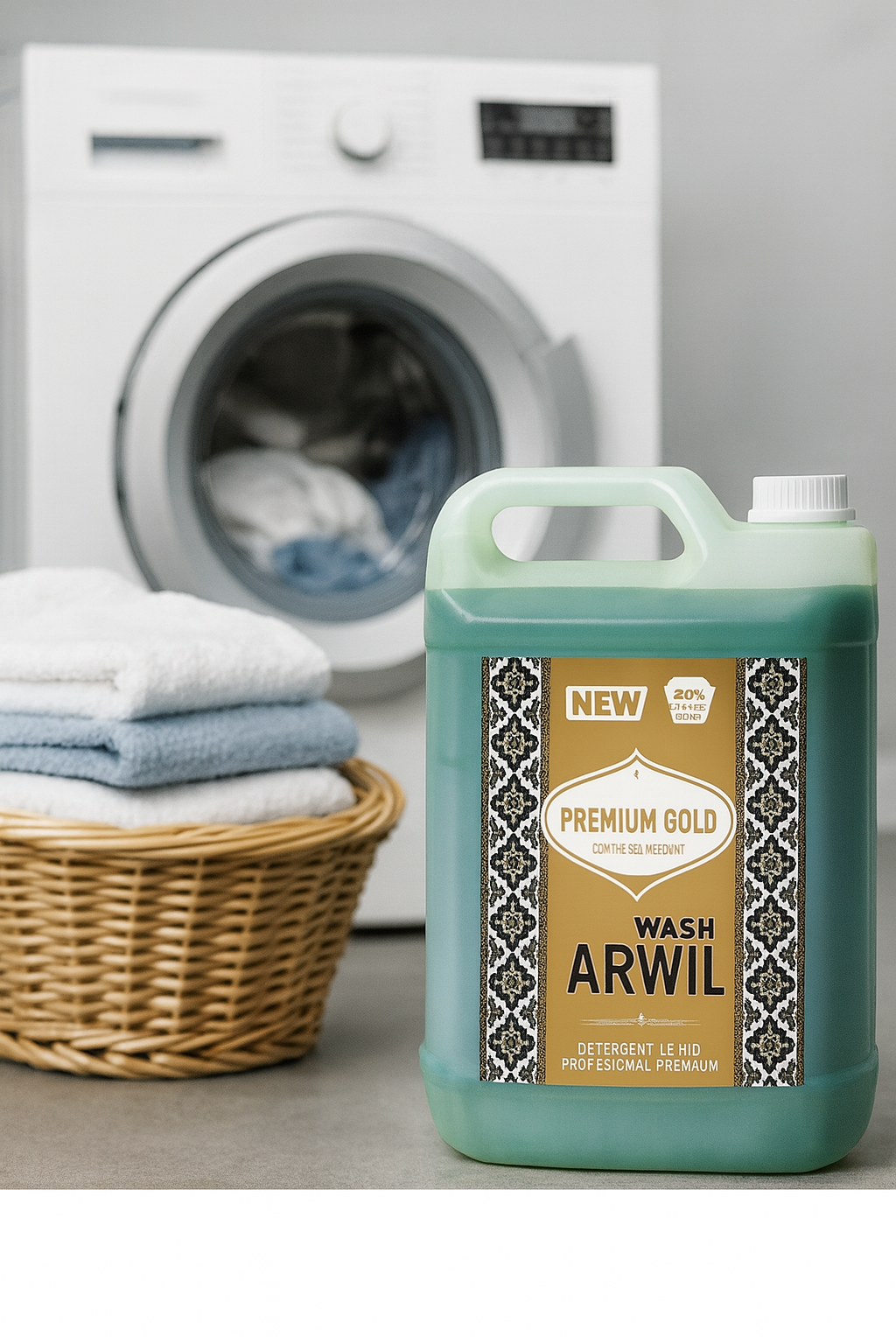 Pachet 2x Detergent lichid Arwil Gold cu bicarbonat – parfum Baccarate