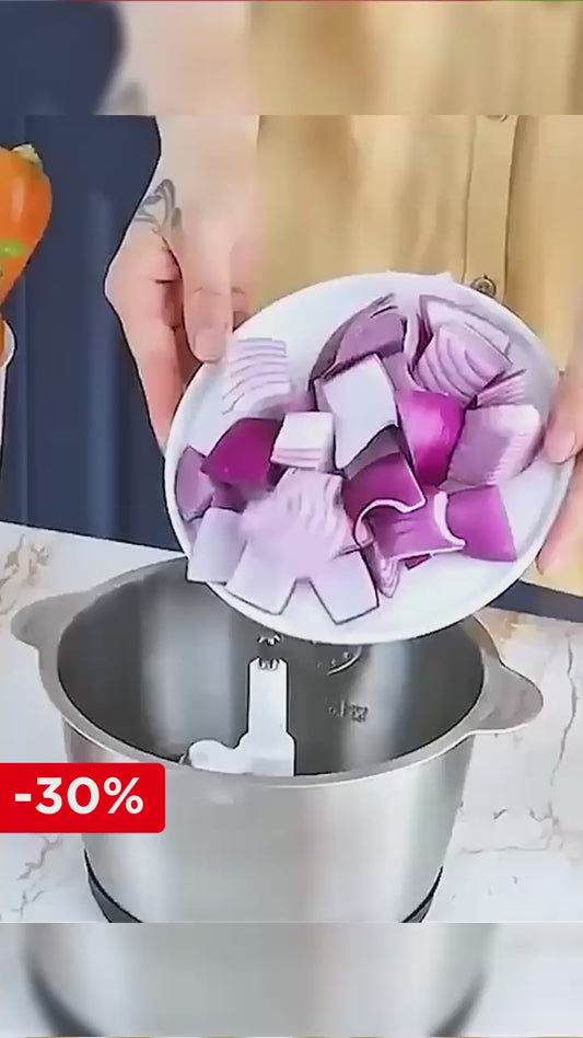 TOCĂTOR ELECTRIC PROFESIONAL 5L - INOX, MULTIFUNCȚIONAL CARNE ȘI LEGUME